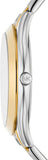Michael Kors Slim Runway Three Hand Silver Dial Two Tone Steel Strap Watch For Women - MK4735 Authentic Buy Shop Now