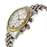 Michael Kors Lexington Silver Dial Two Tone Steel Strap Watch for Women - MK5955 Authentic Buy Shop Now