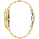 Bulova BVA Skeleton Silver Dial Gold Steel Strap Watch for Men - 97A108 Authentic Buy Shop Now