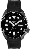 Seiko 5 Sport Automatic Black Dial Black Silicone Strap Watch For Men - SRPD65K3 Authentic Buy Shop Now