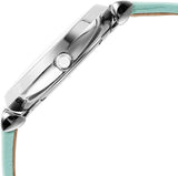 Emporio Armani Gianni T Bar Analog Crystals Silver Dial Blue Leather Strap Watch For Women - AR11443 Authentic Buy Shop Now