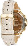 Tommy Hilfiger Carly Silver Dial Cream Leather Strap Watch for Women - 1781790 Authentic Buy Shop Now
