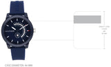 Tommy Hilfiger Denim Quartz Blue Dial Blue Rubber Strap Watch for Men - 1791482 Authentic Buy Shop Now