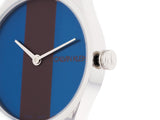 Calvin Klein Rebel Blue Maroon Dial Maroon Leather Strap Watch for Women - K8P231UN Authentic Buy Shop Now