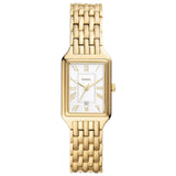 Fossil Raquel Three Hand Date White Dial Gold Steel Strap Watch For Women - ES5220 Authentic Buy Shop Now