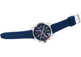 Tommy Hilfiger Mason Blue Dial Blue Rubber Strap Watch for Men - 1791791 Authentic Buy Shop Now