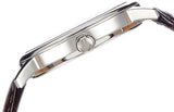 Guess Wafer Analog Blue Dial Brown Leather Strap Watch For Men - W0496G2 Authentic Buy Shop Now