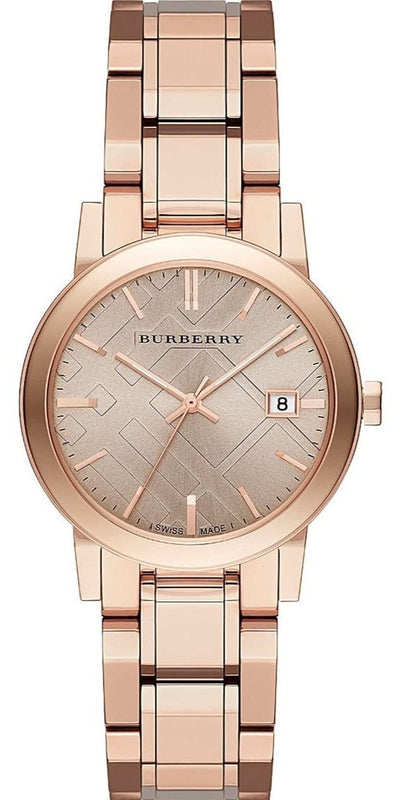 Burberry The City Rose Gold Dial Rose Gold Steel Strap Watch for Women - BU9135 Authentic Buy Shop Now