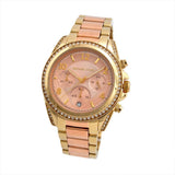 Michael Kors Blair Chronograph Rose Gold Dial Two Tone Steel Strap Watch for Women - MK6316 Authentic Buy Shop Now