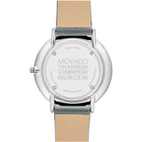Movado Museum 70th Anniversary Grey Dial Grey Leather Strap Watch For Women - 0607144 Authentic Buy Shop Now