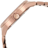 Michael Kors Ritz Analog Crystals Silver Dial Rose Gold Steel Strap Watch for Women - MK6863 Authentic Buy Shop Now