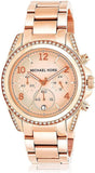 Michael Kors Blair Rose Gold Dial Rose Gold Steel Strap Watch for Women - MK5263 Authentic Buy Shop Now