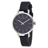 Calvin Klein Even Black Dial Black Leather Strap Watch for Women - K7B231C1 Authentic Buy Shop Now