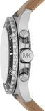 Michael Kors Everest Analog White Dial Brown Leather Strap Watch For Men - MK9092 Authentic Buy Shop Now