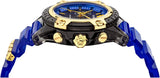 Versace Icon Active Chronograph Black Dial Blue Rubber Strap Watch For Men VEZ700521 Authentic Buy Shop Now