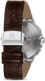 Maurice Lacroix Aikon Chronograph White Dial Brown Leather Strap Watch For Men - AI1018-PVY11-132-1 Authentic Buy Shop Now