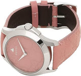 Gucci G Timeless Quartz Candy Pink Dial Pink Leather Strap Watch For Women - YA1264030 Authentic Buy Shop Now