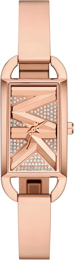 Michael Kors Empire Pavé Analog Rose Gold Dial Rose Gold Steel Strap Watch for Women - MK4858 Authentic Buy Shop Now