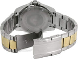 Emporio Armani Quartz Black Dial Two Tone Steel Strap Watch For Men - AR80017 Authentic Buy Shop Now