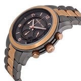 Michael Kors Runway Chronograph Grey Dial Two Tone Steel Strap Unisex Watch - MK8189 Authentic Buy Shop Now