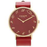 Coach Perry Red Dial Red Leather Strap Watch for Women - 14503852 Authentic Buy Shop Now