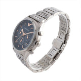 Emporio Armani Luigi Chronograph Quartz Blue Dial Silver Steel Strap Watch For Men - AR1974 Authentic Buy Shop Now