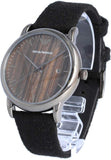 Emporio Armani Luigi Analog Brown Dial Black Leather Strap Watch For Men - AR11156 Authentic Buy Shop Now