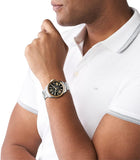 Michael Kors Wren Chronograph Black Dial Silver Steel Strap Watch For Men - MK8880 Authentic Buy Shop Now