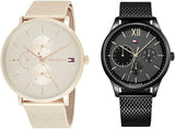 Tommy Hilfiger Jenna Quartz Rose Gold Dial Rose Gold Mesh Bracelet Watch For Women - 1781944 Authentic Buy Shop Now