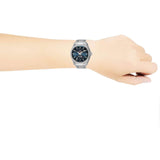 Michael Kors Lauryn Blue Dial Silver Steel Strap Watch for Women - MK3720 Authentic Buy Shop Now