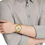 Versace Palazzo Empire White Dial Gold Steel Strap Watch for Men - VERD00318 Authentic Buy Shop Now