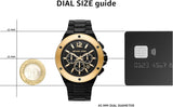 Michael Kors Lennox Chronograph Black Dial Black Steel Strap Watch For Men - MK8941 Authentic Buy Shop Now