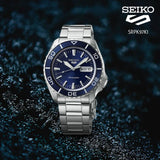Seiko 5 Sports Automatic Blue Dial Silver Steel Strap Watch for Men - SRPK97K1 Authentic Buy Shop Now