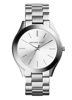 Michael Kors Slim Runway Silver Dial Silver Stainless Steel Strap Watch for Women - MK3178 Authentic Buy Shop Now
