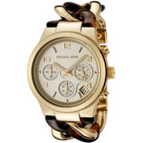 Michael Kors Runway Gold Dial Two Tone Steel Strap Watch for Women - MK4222 Authentic Buy Shop Now