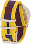 Gucci G Timeless Quartz Yellow & Purple Dial Yellow & Purple NATO Strap Watch For Men - YA1264069 Authentic Buy Shop Now