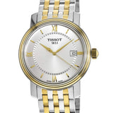 Tissot T Classic Bridgeport Silver Dial Two Tone Mesh Bracelet Watch For Men - T097.410.22.038.00 Authentic Buy Shop Now