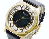 Marc Jacobs Henry Skeleton Black Dial Black Leather Strap Watch for Women - MBM1246 Authentic Buy Shop Now