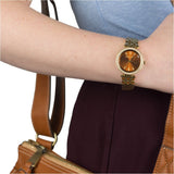 Michael Kors Darci Amber Dial Gold Steel Strap Watch for Women - MK3408 Authentic Buy Shop Now