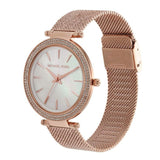 Michael Kors Darci Quartz Mother of Pearl White Dial Rose Gold Mesh Bracelet Watch For Women - MK4519 Authentic Buy Shop Now