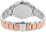 Michael Kors Layton Three Hand Pink Dial Two Tone Steel Strap Watch For Women - MK6894 Authentic Buy Shop Now