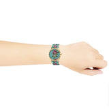 Gucci G Timeless Floral Turquoise Dial Turquoise Leather Strap Watch For Women - YA1264085 Authentic Buy Shop Now