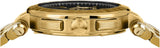 Versace Aion Chronograph Black Dial Gold Steel Strap Watch For Men - VE1D01721 Authentic Buy Shop Now
