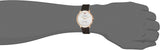 Emporio Armani Modern Slim Analog Silver Dial Brown Leather Strap Watch For Men - AR11163 Authentic Buy Shop Now