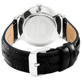 Daniel Wellington Dapper Reading Quartz White Dial Black Leather Strap Watch For Women - DW00100117 Authentic Buy Shop Now