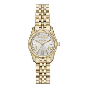 Michael Kors Lexington Quartz Silver Dial Gold Steel Strap Watch For Women - MK3229 Authentic Buy Shop Now