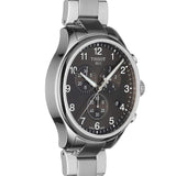 Tissot T Classic Chrono XL Black Dial Silver Steel Strap Watch For Men - T116.617.11.057.01 Authentic Buy Shop Now