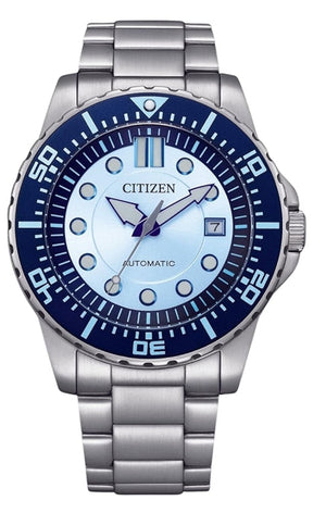 Citizen Mechanical Automatic Blue Dial Silver Steel Strap Watch for Men - NJ0178-81M Authentic Buy Shop Now