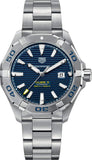 Tag Heuer Aquaracer Calibre 5 Automatic Blue Dial Silver Steel Strap Watch for Men - WAY2012.BA0927 Authentic Buy Shop Now