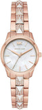 Michael Kors Runway Mercer Mother of Pearl White Dial Two Tone Steel Strap Watch For Women - MK6674 Authentic Buy Shop Now